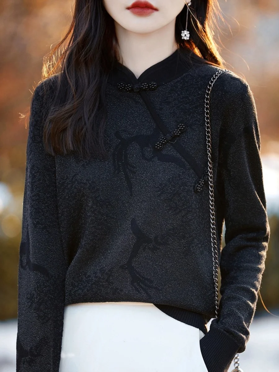 

Свитера Джемперы Пуловеры Женские зимние женские трикотажные изделия Женские быстросохнущие леопардовые топы на открытом воздухе Уличная одежда с меховым воротником