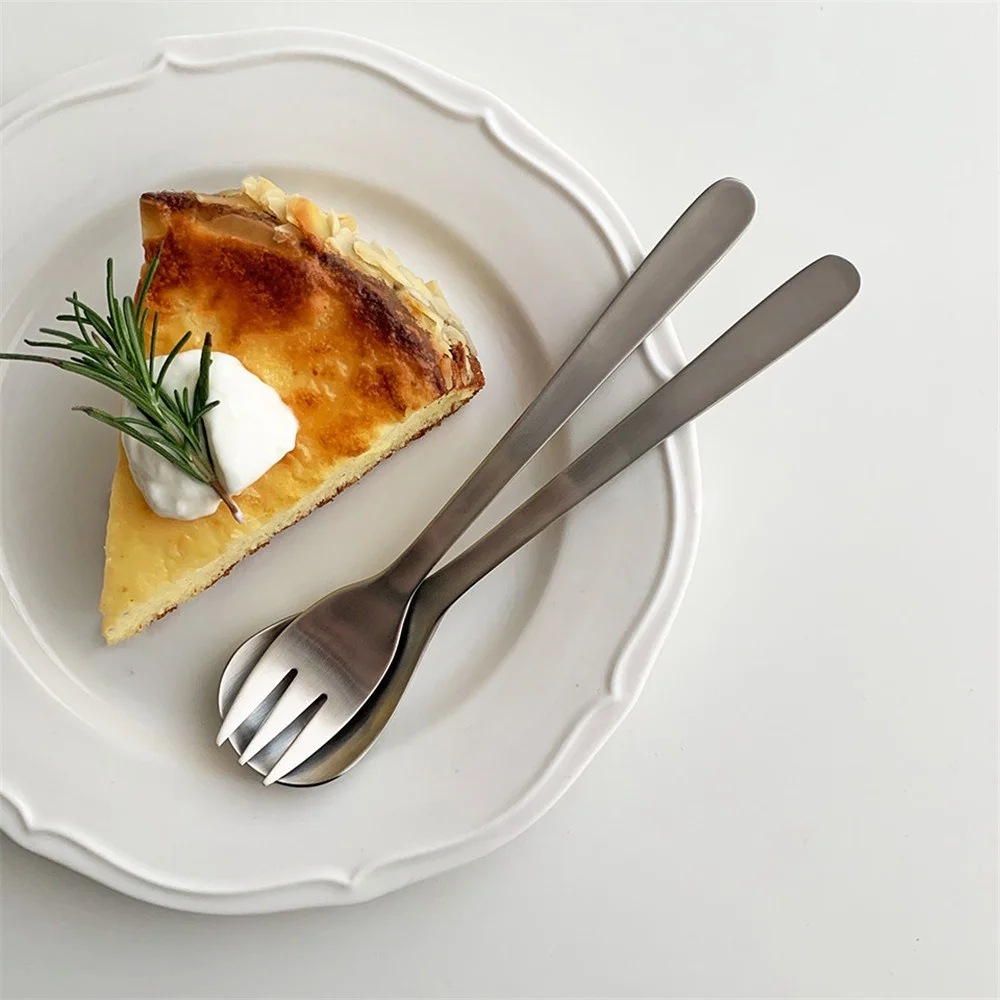 

Вилка из нержавеющей стали, ложка, 1 шт., бытовая кухня, десерт, торт, кофе, чай, набор посуды, обеденная посуда