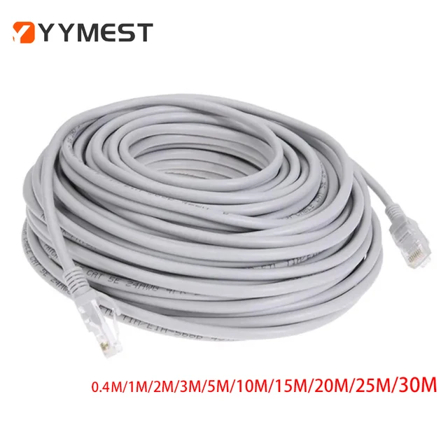 Kabel Ethernet De Alta Velocidad Cat5e RJ45 Kabel De Red LAN Enrutador De Ordenador Patch Cord, 0,4 M/1 M/2 M/3 M/5 M/10 M/15 M/20 M/25 M