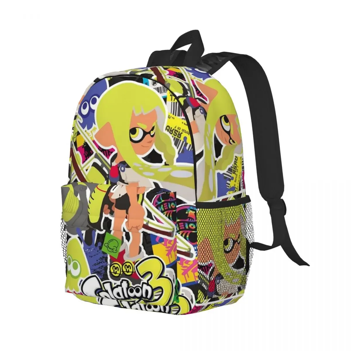 

Cartoon Popular Splatoon 3 Game Backpack Student Boys Girls BookBag Kids School Bag Laptop Shoulder Bags for Men Women