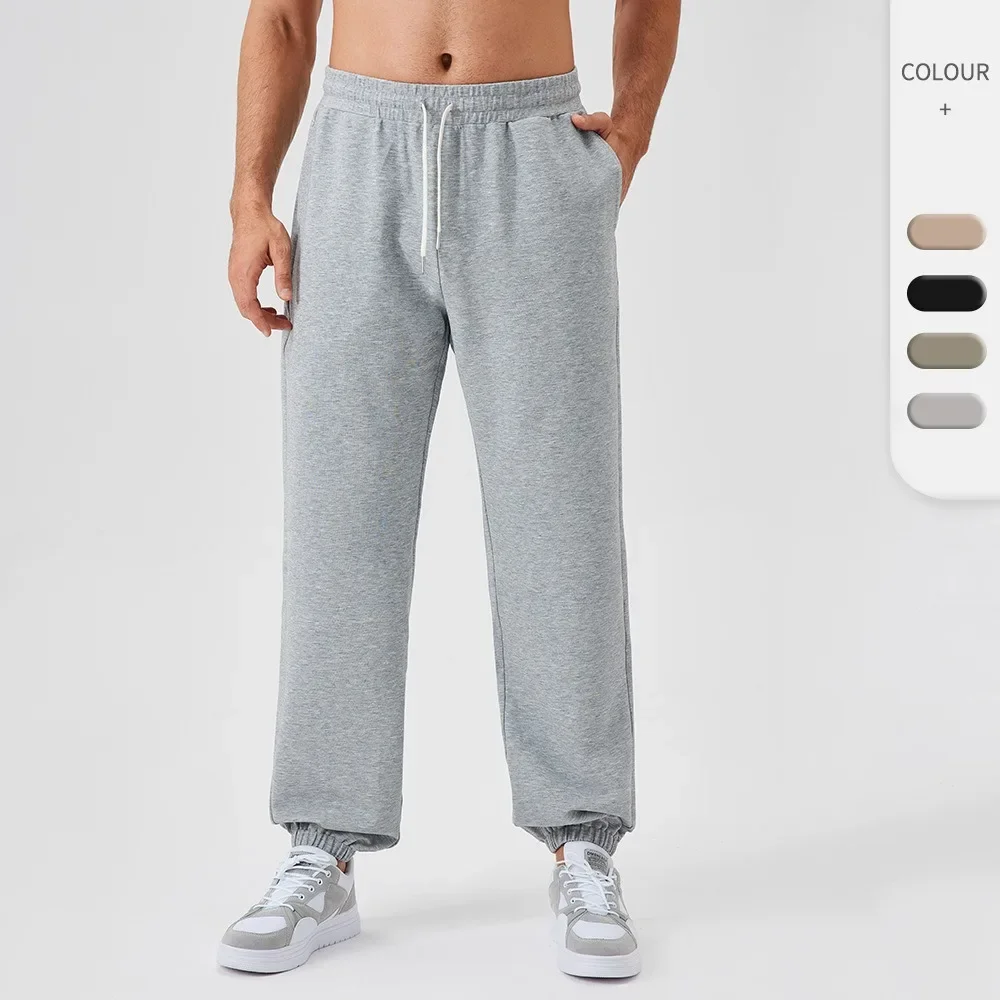 

Spring/Summer 2025 New Fashion Casual Solid Color Loose Plus Size Spring/Summer New Men's Cotton Linen Pants