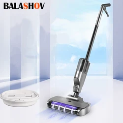 Mop da pavimento elettrici Wireless intelligenti Mop intelligente per spazzata e trascinamento per uso domestico con spruzzatore d'acqua e lampada per sterilizzazione UV