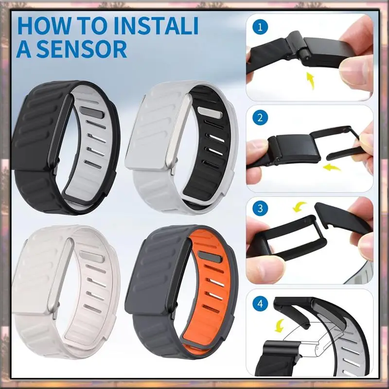 

BAAZ HOT Sport Flex Wrist Band Soft Touch Silicone Waterproof Andsweatproof Replacement Band Compatible Forwhoop 4.0 Sport Band