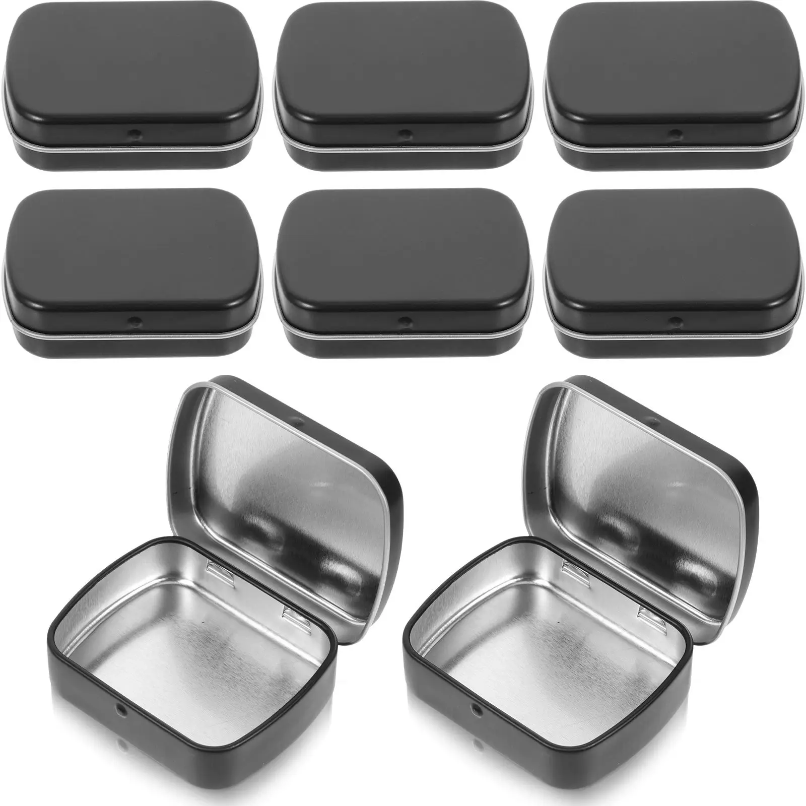 

10 Pcs Storage Box 60x45x15mm Hinge Small Small Metal Box Iron Storage Boxes Metal Container Iron Organizer