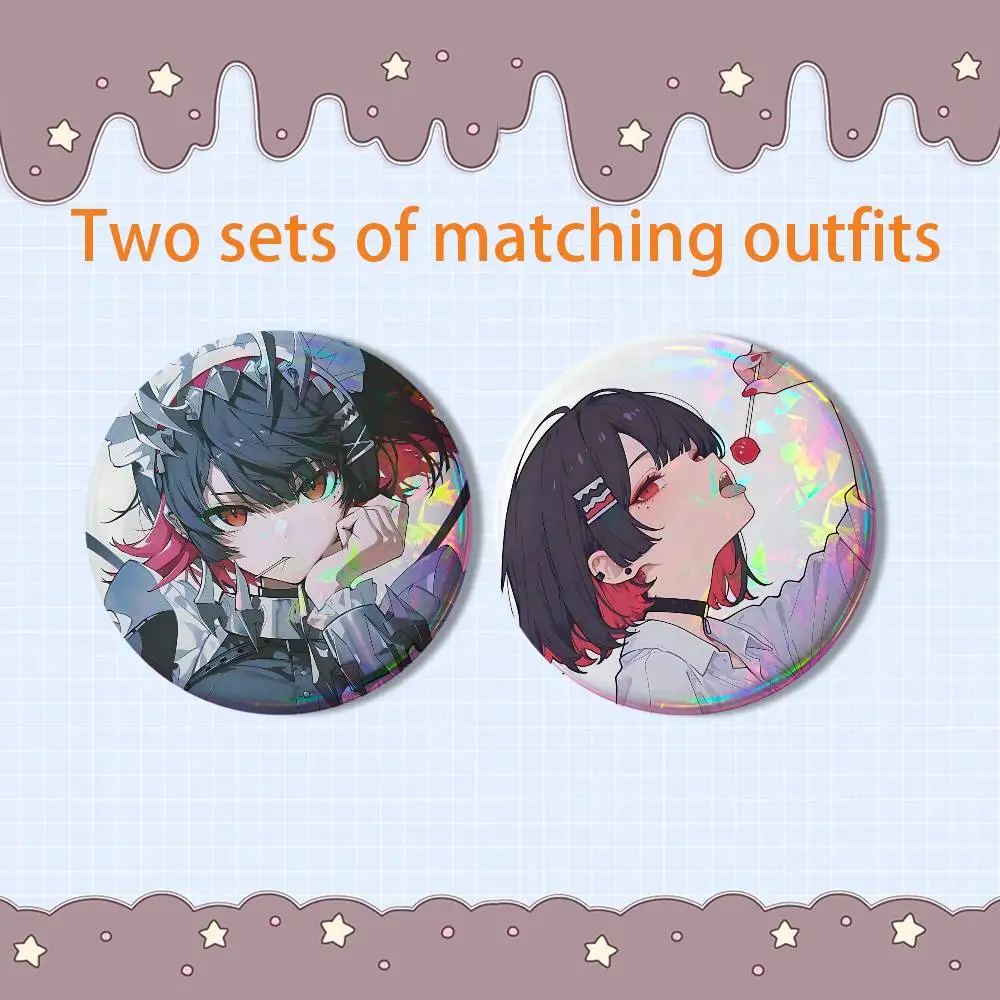 Halloween Bash Ellen Joe ZZZ Miyabi 2 piece set Pins Creativity Printed Pictures Text Metal Lapel Badges Brooches Jewelry Gift