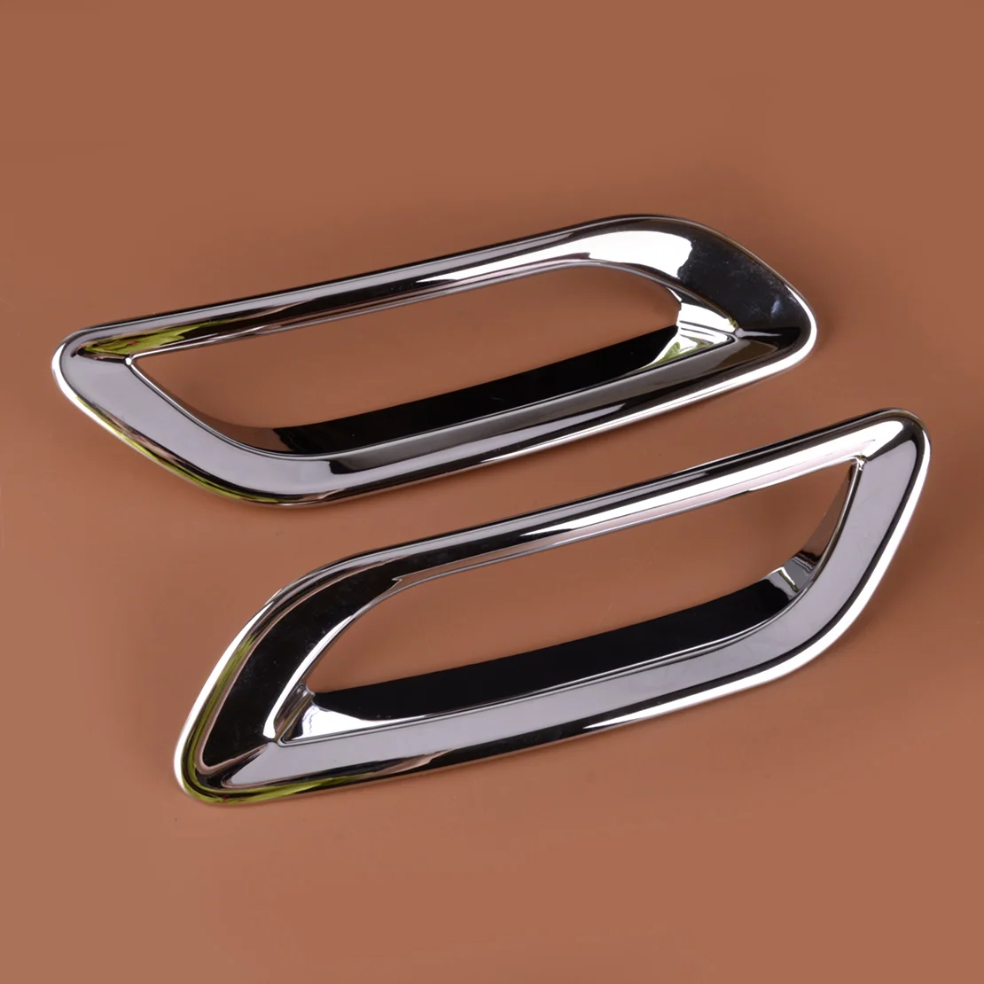 1 Pair Chrome Style ABS Rear Fog Light Lamp Frame Cover Trim Fit for Lexus RX 350 350h 2023-2024 New