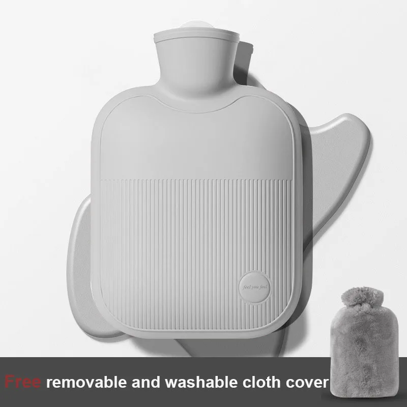 New Rabbit-like Plush Hot Water Bottle Lasting Warmth Large-capacity Pouring Water PVC Hand Warmers Warm Water Bags for neck