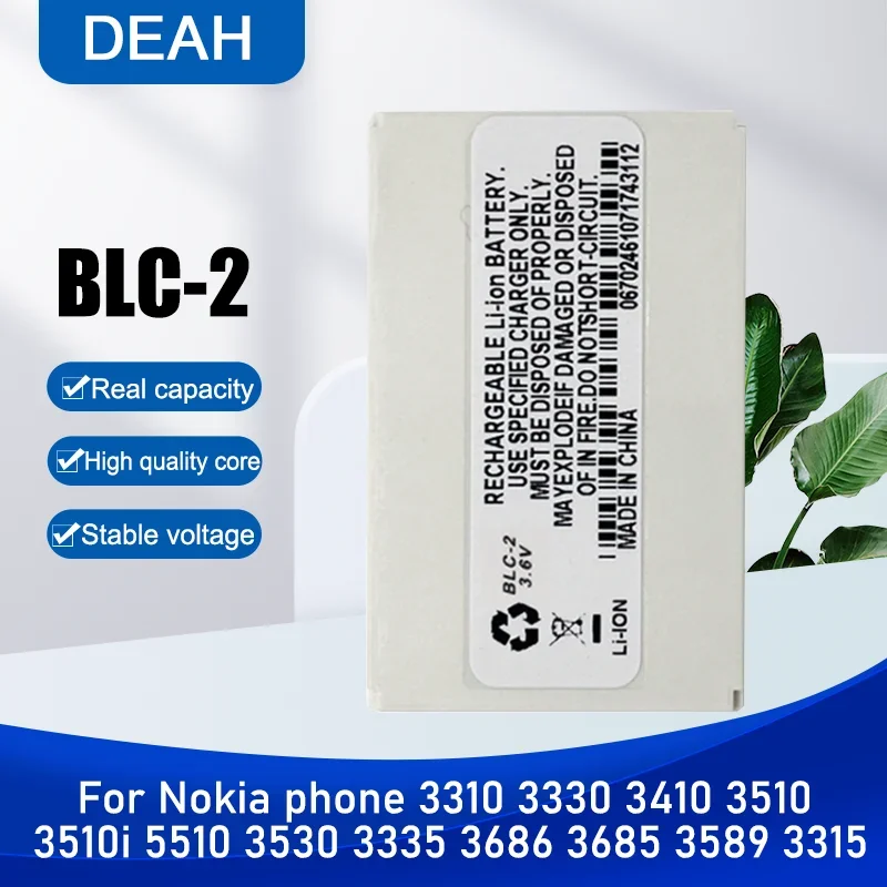 800mAh BLC-2 BLC2 BLC 2 Replacement Phone Battery For Nokia 3310 3330 3410 3510 3315 3350 3335 3510i 5510 3530 3685 3686 3589