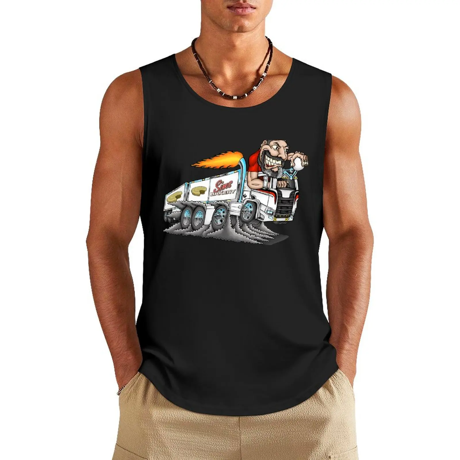 

Glen's Truck Tank Top Bodybuilding shirt Gym wear Gym T-shirts for men gym t-shirts man
