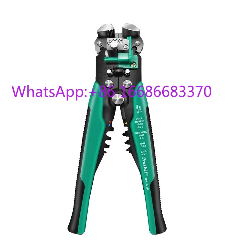 Taiwan Pro'sKit Multifunctional Automatic Wire Stripper Pliers Electrician Cable Stripping Crimping Cutting Tool