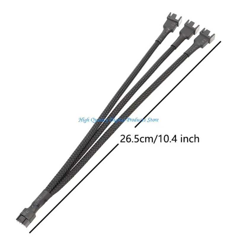 U2JE 2ピース3/2/1ウェイ4pin PWMファンスプリッターコンバーターケーブルは静かな操作用