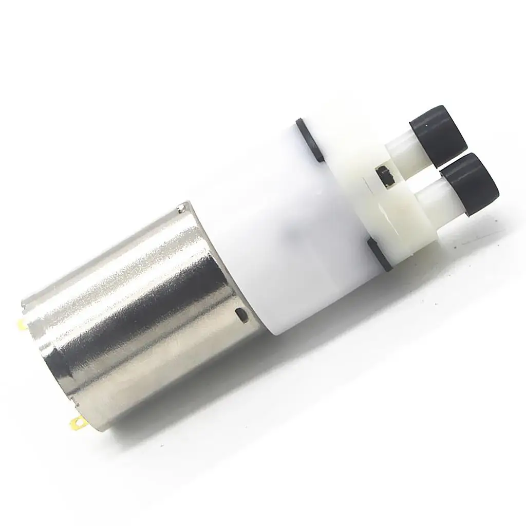 Compact Micro Water Pump 12v Silver Diaphragm High Pressure Suction Motor for Tank Change and Hobby Use