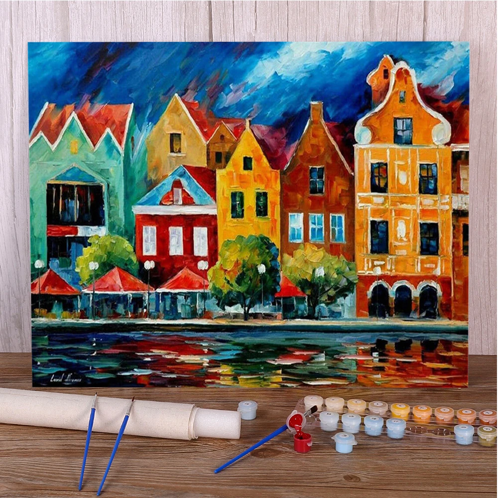 Landscape House By River Painting By Numbers Diamond Painting On Clearance Crafts Supplies For Adults Wall Art Gift For Wife HOT