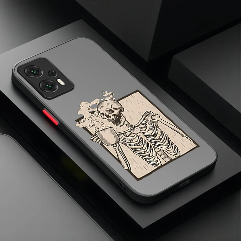 رومانسية الحب القلب الغروب الجمجمة قضية الهاتف ل Xiaomi 14T 13T 12T 11T 10T 9T برو Mi 14 13 12 10 11 لايت 5G NE غطاء مقاوم للصدمات