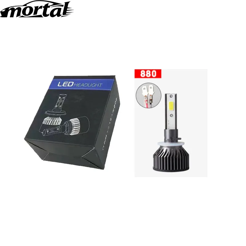 

Материал авиационного алюминиевого сплава, основание из чистой меди F2COB, светодиодная лампа для фар автомобиля, бусины, интеграция 30 Вт, 6000 люмен, модель 880\881\H27