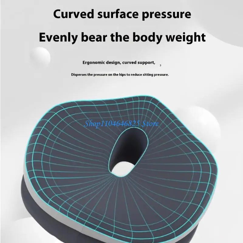 

Ice Silk Fabric Pad Memory Foam Cores Pressure Relief for Long Sitting