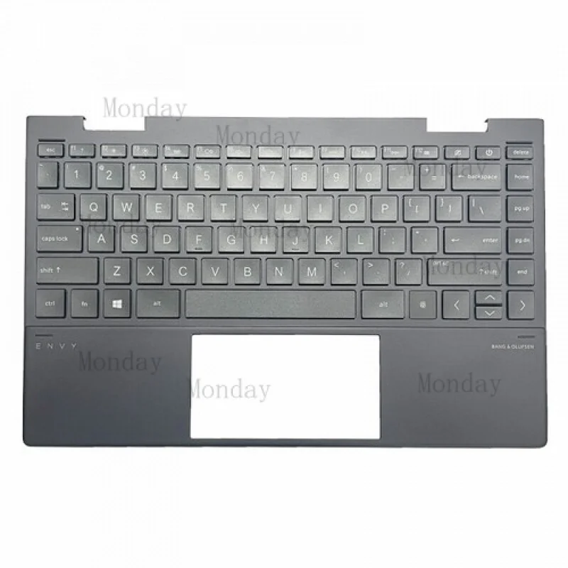 

W For HP ENVY 13 X360 13-AY TPN-C147 Palmrest w/Backlit Keyboard L94518-001 Brown