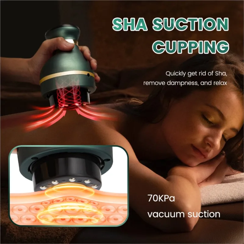 Electric Cupping Jars Vacuum Suction Cup Ventosas Anti Cellulite Massage Body Cups Gua Sha Scraping Fat Burner Slimming Shaping