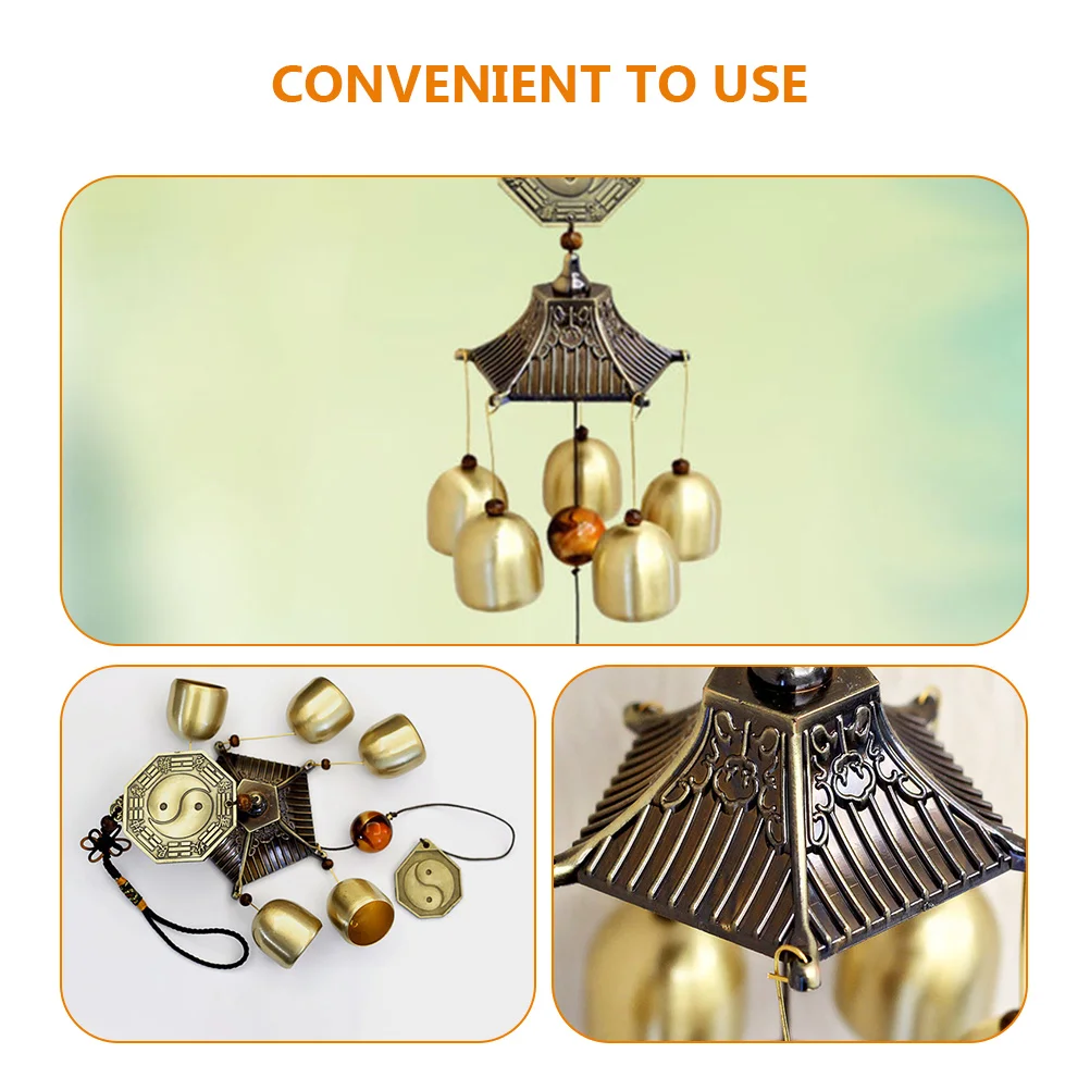 

Copper Wind Chimes Bell Hanging Outdoor Garden Home Office Decor Deep Tone Wind Chime Ring Chime Outdoor Chimes
