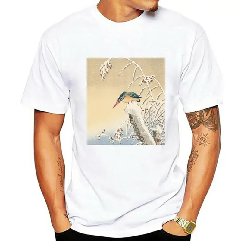 Men t-shirt Kingfisher by Ohara Koson by topower tshirt Women t shirt