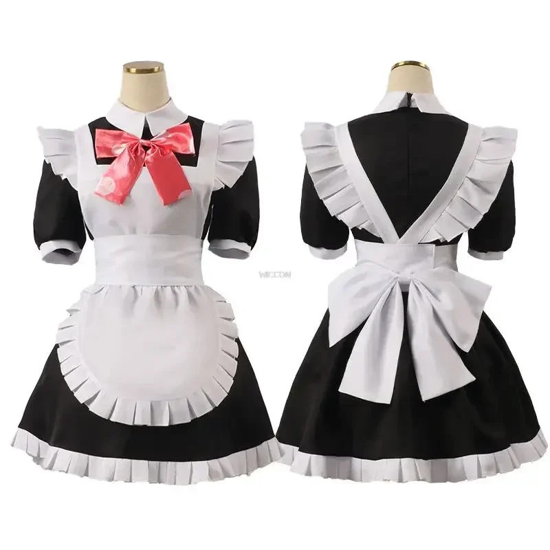 Gotou Hitori Cosplay Bocchi The Rock Ijichi Nijika Maid Kleid Schwarz Und Weiß Lolita Perücke Halloween Frauen Kleidung MN8