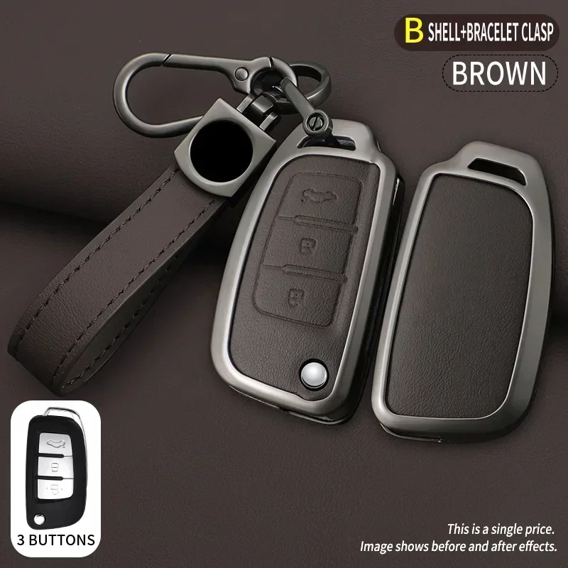 

Anti-Scratch Zinc Alloy Edge Car Key Case Cover for Geely Coolray 2019-2020 Atlas Boyue NL3 Emgrand X7 EX7 SUV GT GC9