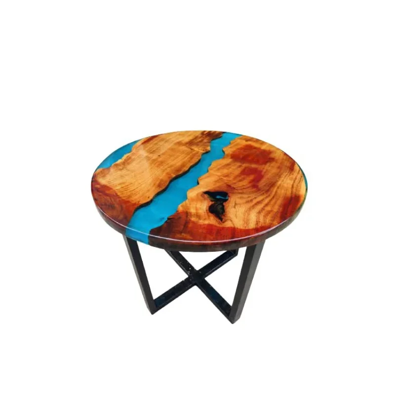 custom.Epoxy Resin Dining Table Modern Wood & Resin Design Home Decor Handmade Custom