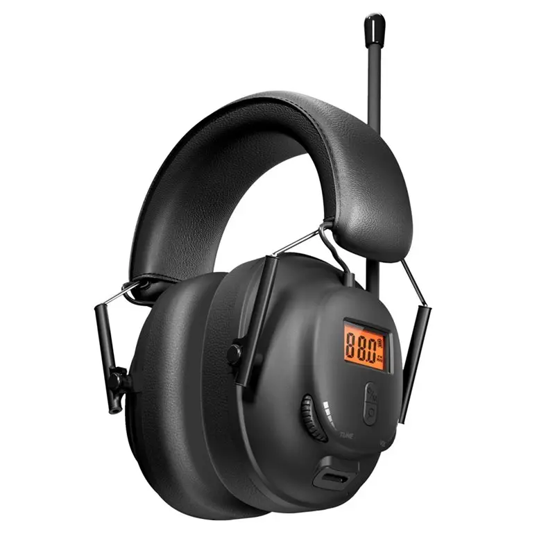 Bluetooth 5.4 AM/FM Radio Headphones, Rechargeable Noise Canceling Earmuffs With Ear Protection For Gardening Welding