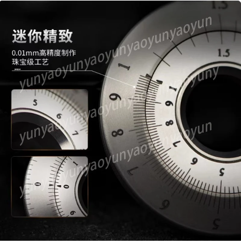 Titanium Alloy Round Logarithmic Slide Rule, Decompression Round Ruler