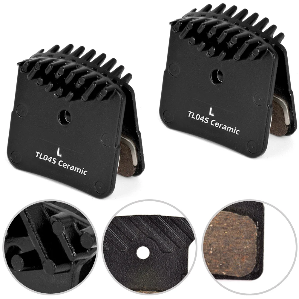 Disc Brake Pads with Alloy Back Plate Featuring Heat Dissipation for H03A H03C D02S D03S Compatible with 8000 Series