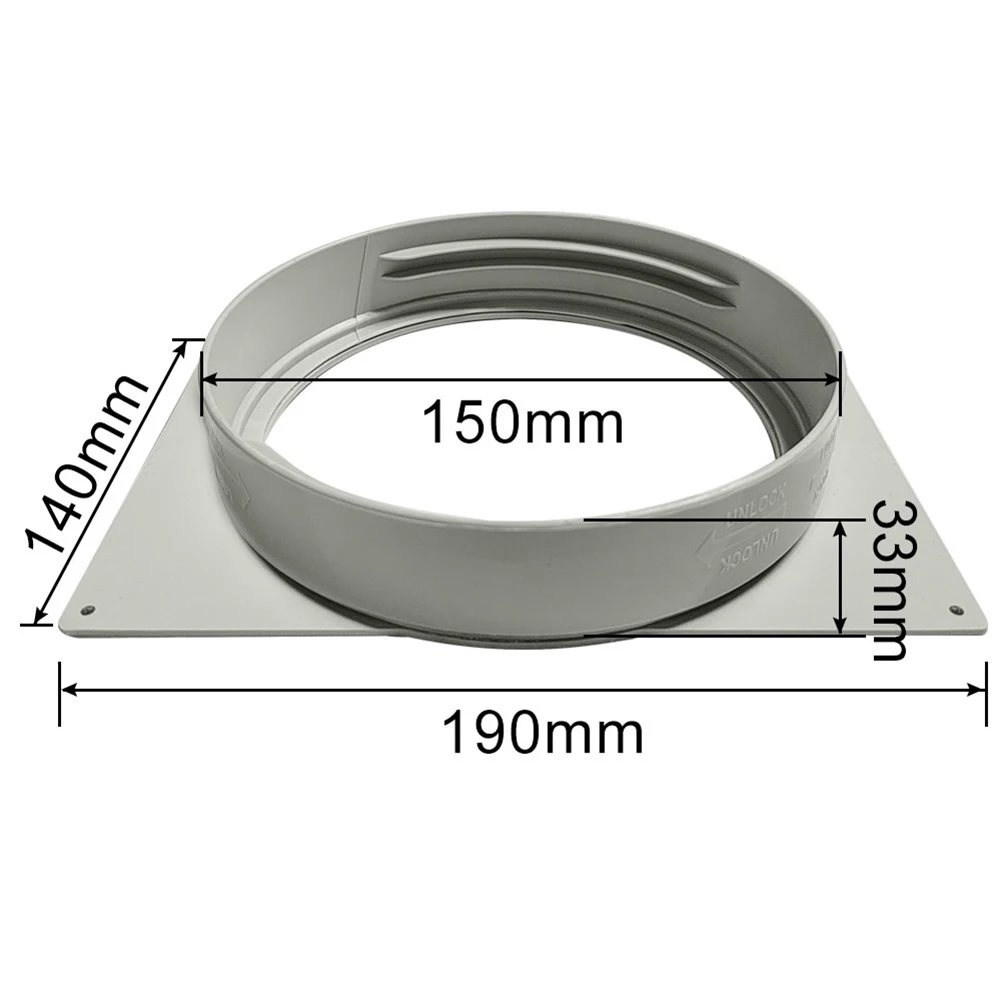 모바일 에어컨 인터페이스 150mm 배기 덕트 호스 어댑터 인터페이스 홈 에어컨 액세서리