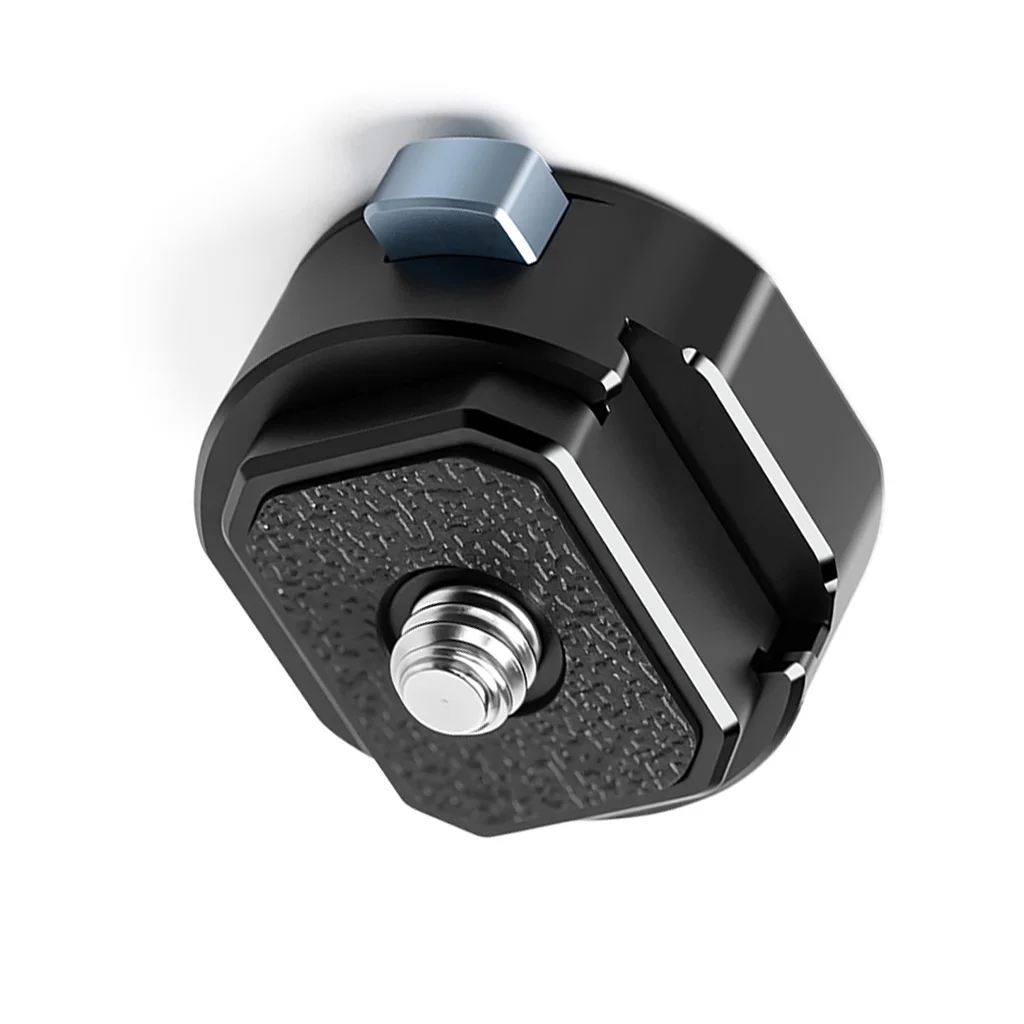 1/4 Schnellverschluss-Halterung mit Anti-Fall-Sperre, Aluminium-Mini-Kamerahalterung für Pocket 4 Pro Gimbal, Sicherer Stativadapter für Vlog-Reisen – Detail 1