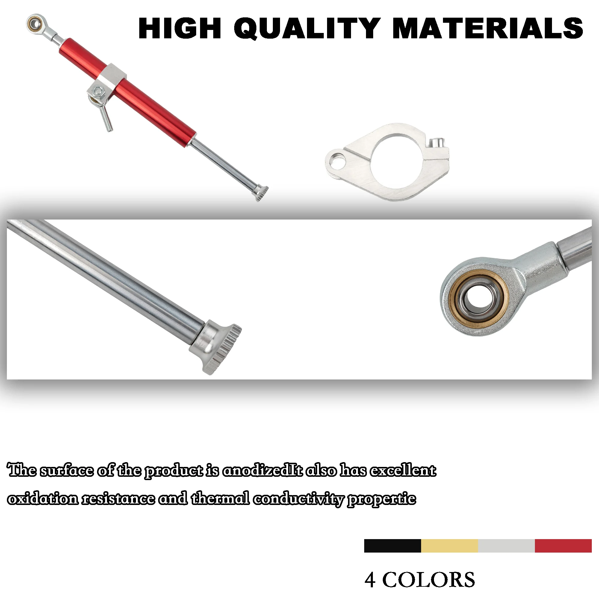 330 مللي متر دراجة نارية التوجيه المثبط العالمي قابل للتعديل الاتجاه استقرار CNC سبائك الألومنيوم موتوكروس تعديل الملحقات #5