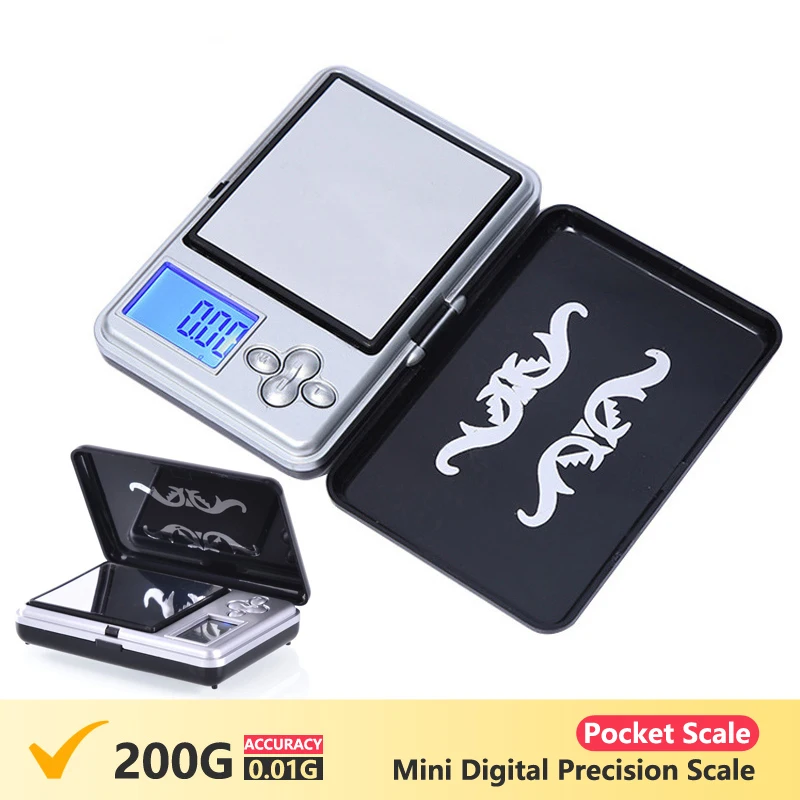 Mini 200g x 0,01g digitale Präzisions waage für Goldschmuck waage Taschen waage elektronische
