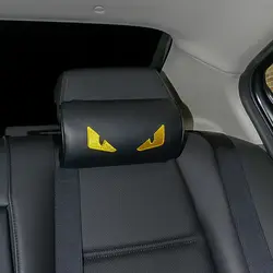 Car Seat Head Neck Rest Soft Foam PU Pillow Leather Cushion Pad HeadRest and Cervical Protection