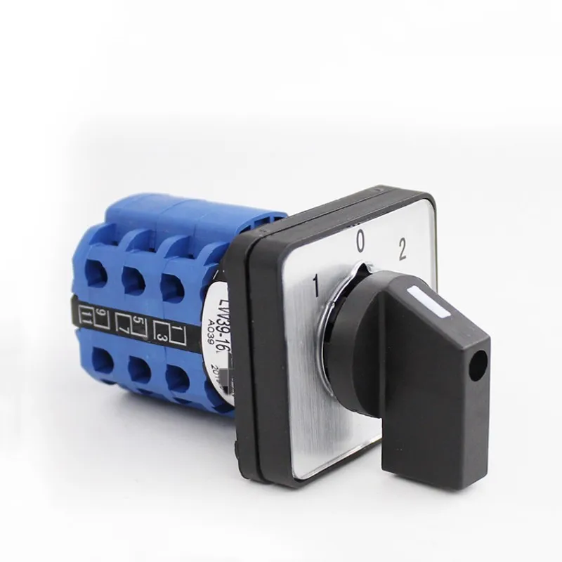 

Переменный ток 440 В 16 А 12 клемм 3-позиционный поворотный переключатель фотокамеры LW39B-16/3