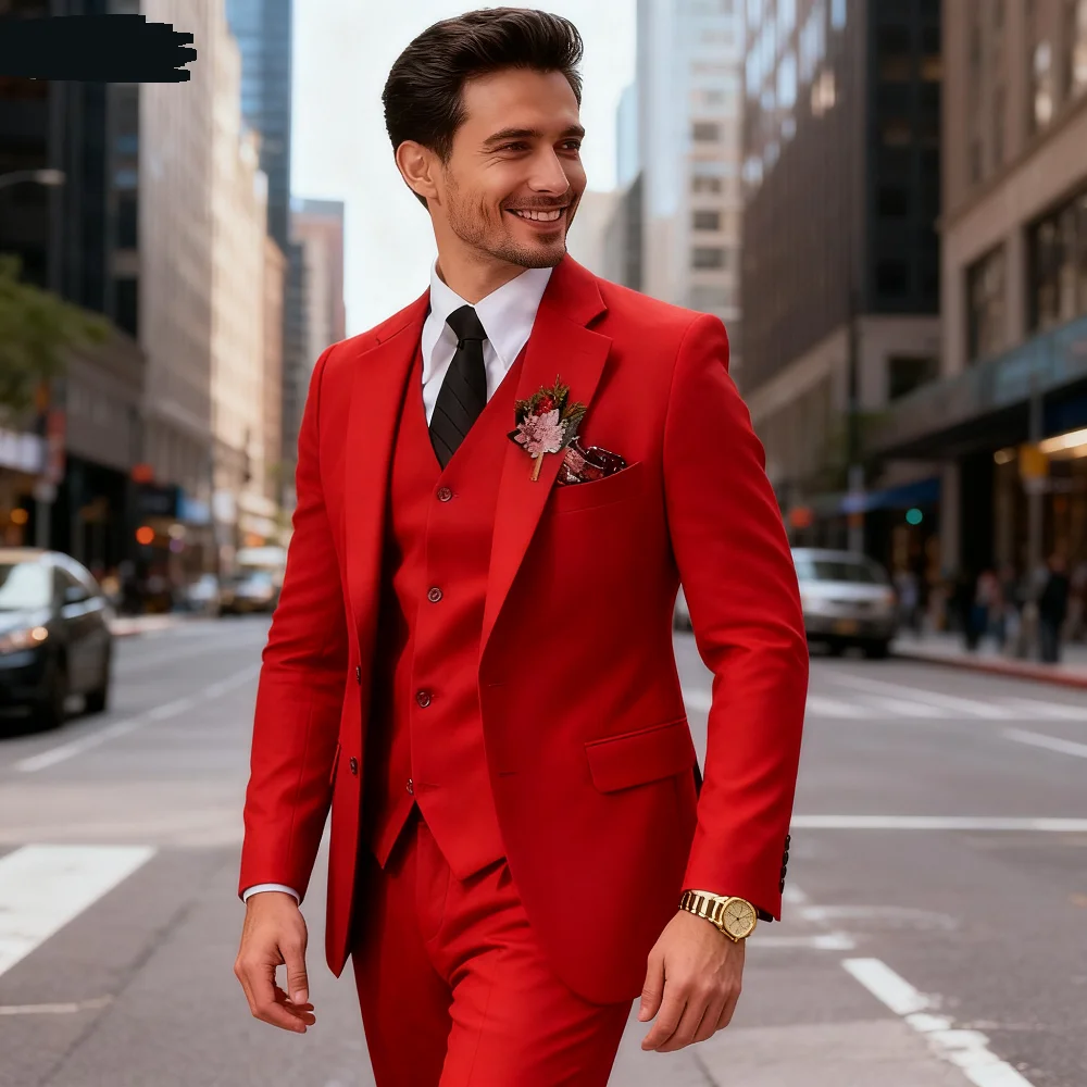 

Мужской свадебный смокинг из коричневого твида, костюм из трех предметов для курения «рыбья кость» с зубчатыми лацканами, деловой твидовый эстетический индивидуальный крой