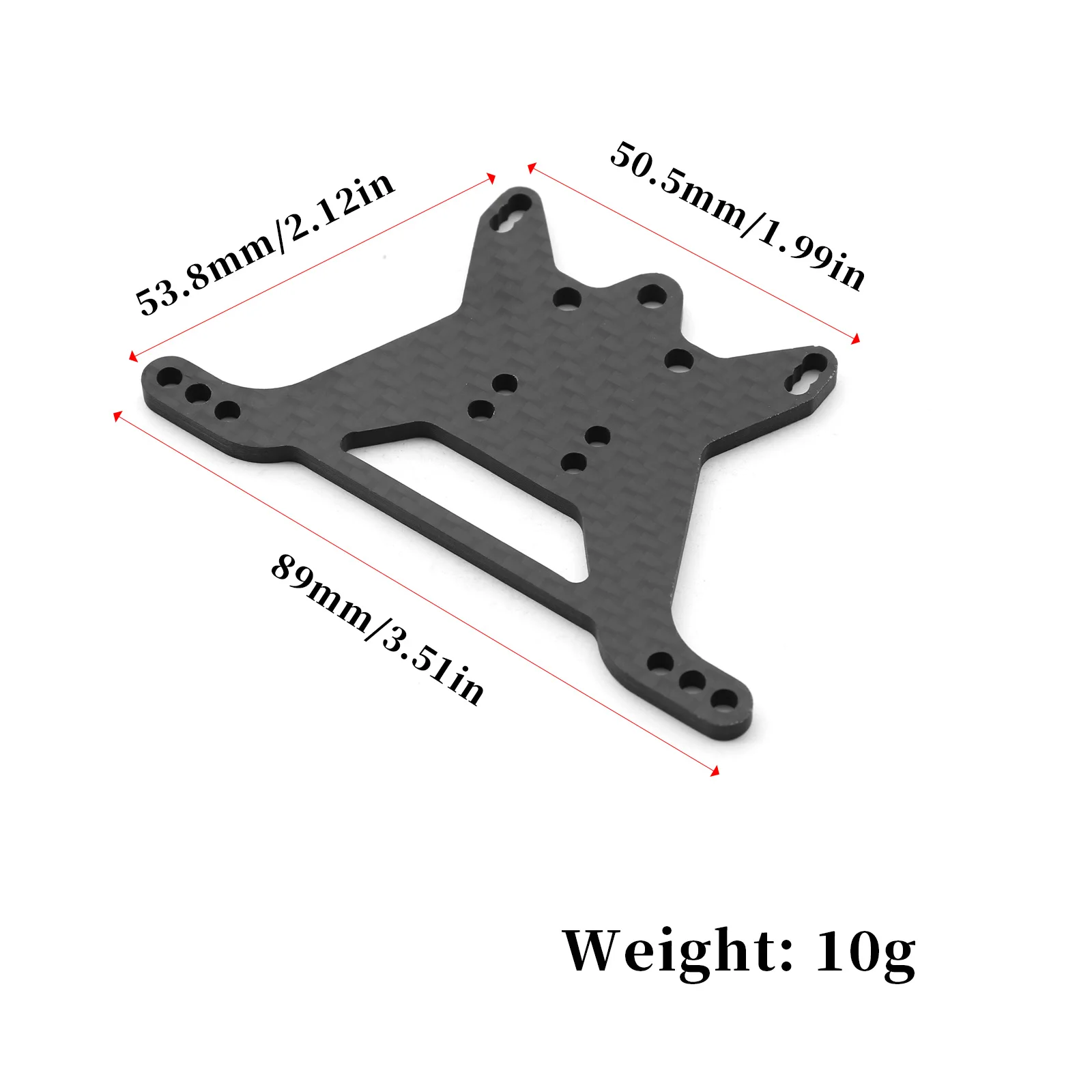 Carbon Fiber Front and Rear Shock Tower Plate for Tamiya TT-02B TT02B 1/10 RC Car Upgrade Parts Accessories