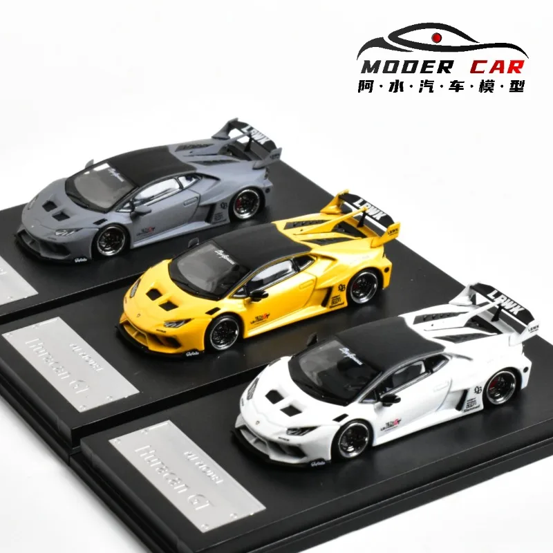 

MJ 1:64 Lamborghini LP610 GT Hurricane Calf simulation alloy car model, children's festival gift toy, adult collection ornament.