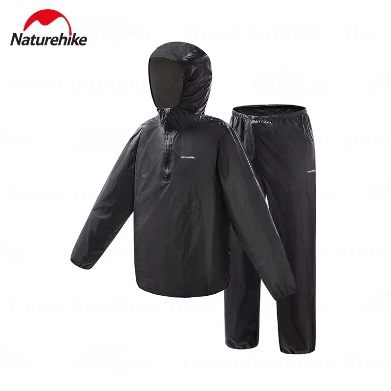Naturehike Outdoor Split Regenjas Set Ultralight Draagbaar 6000mm + Regendicht 15D Nylon Vissen Waterdichte Motorjas Broek