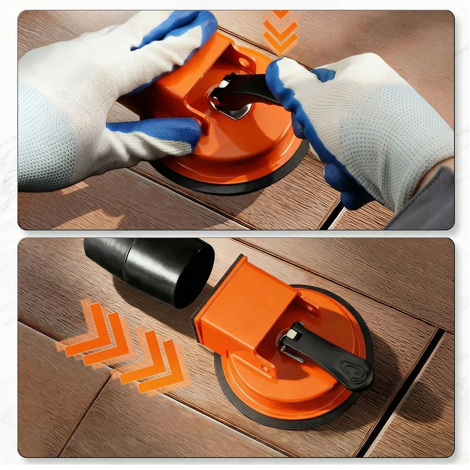 Wood Floor Gap Repair Tool and Rubber Hammer, Used for Floor Maintenance, Strong Pulling Force, Does Not Damage the Board, Speci