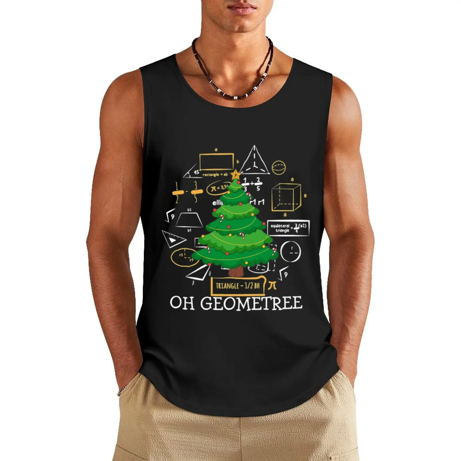 Oh geometree математический свитер Рождественская майка спортивная одежда для мужчин топы для тренажерного зала Мужская сексуальная одежда для мужчин