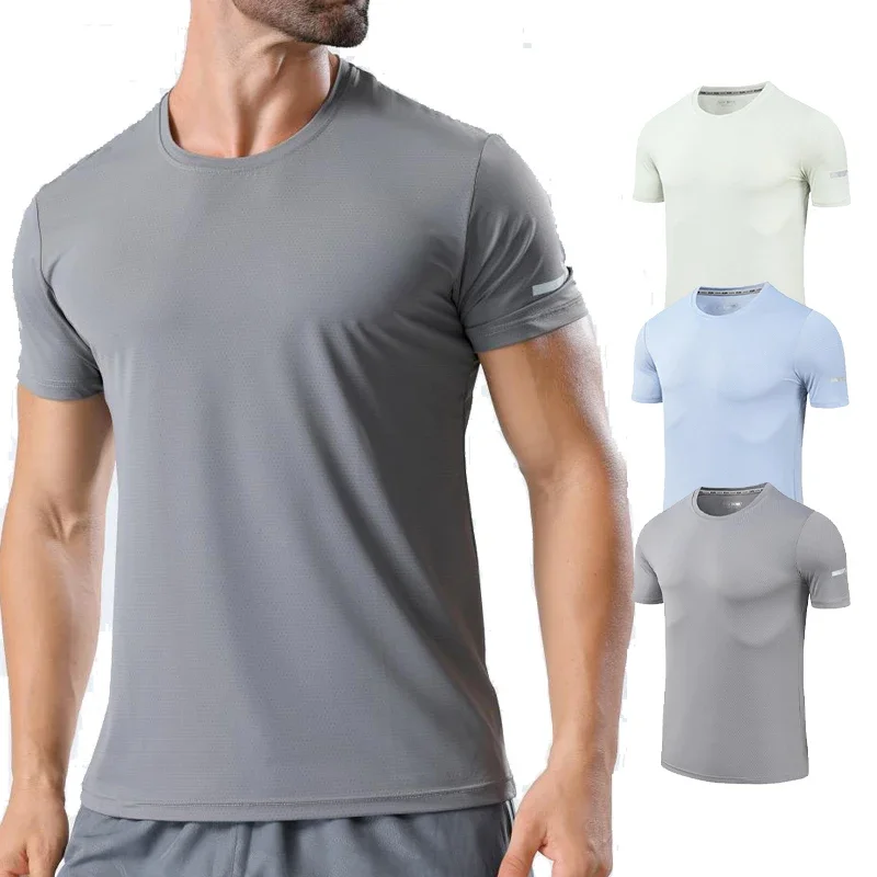 

Man Gym Workout Top Jogging Compression T-shirts Football Jersey Sports Clothing Kick Boxing Shirt Training Quick Drying Tee