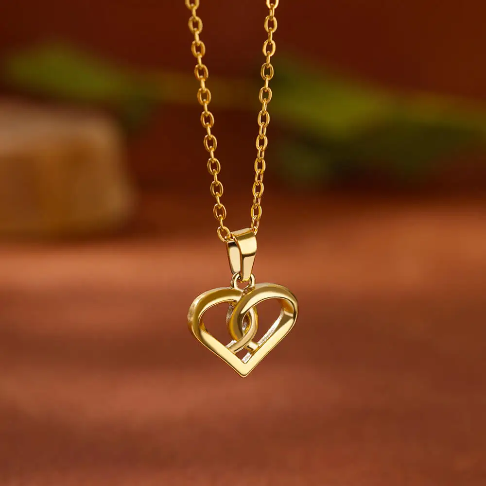 Stainless Steel Pendant For Women Fashion loving heart Necklaces Accessories Non-fading High-quality Jewelry Gifts