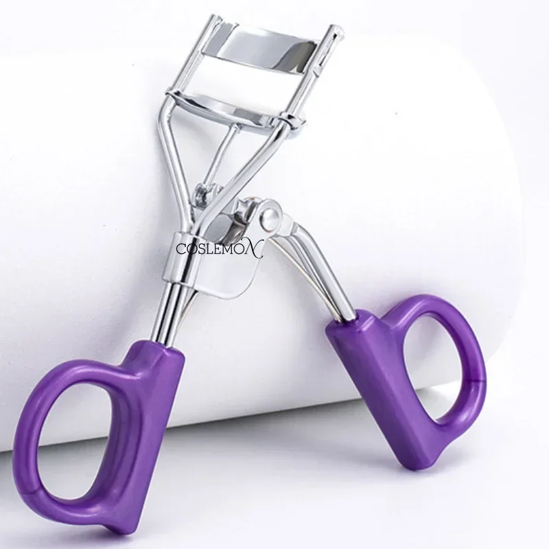 1PCS Woman Eyelash Curler Lash Curler Lash Professional Stainless Steel Purple Silver Curling Eyelashes Makeup Cosmetic Tool