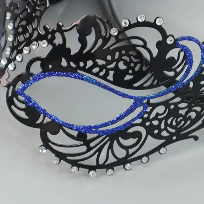 n7yfマスカレードマスクベネチアンマスクハーフフェイスマスククリスタルレースアイマスクパーティーマスク