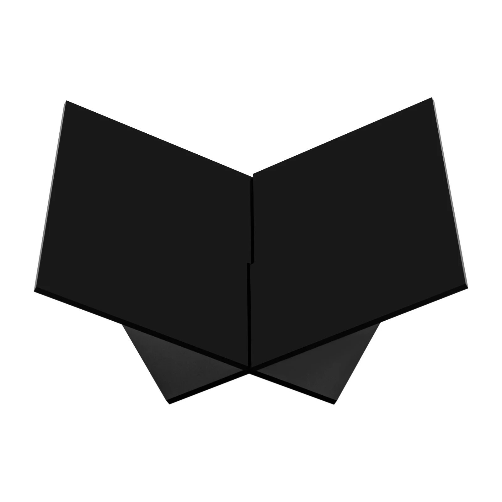 Acrylic Desktop Book Display Stand for Sitting Room, Study, Sofa,  Reception Room Black/Clear