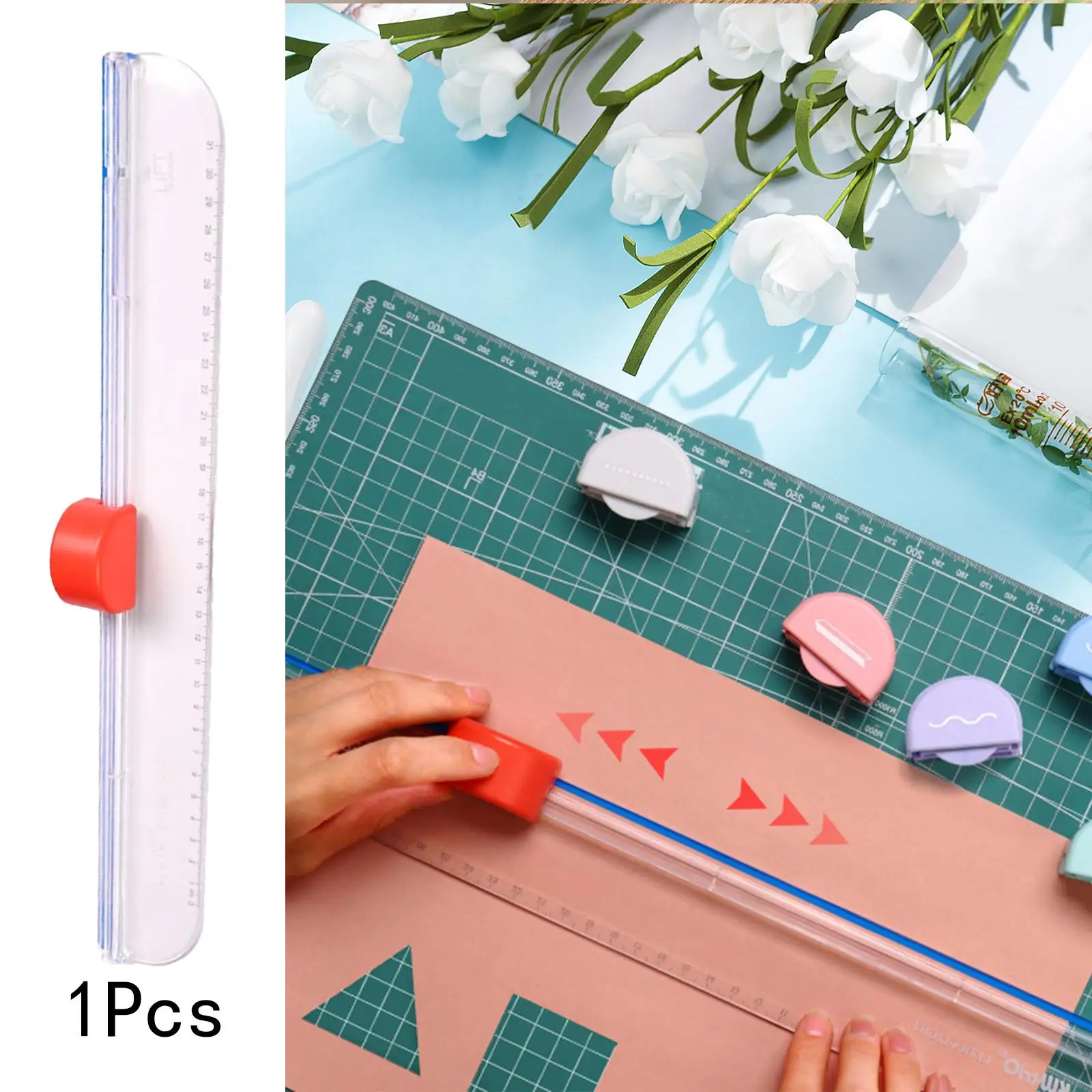 Mini Paper Cutter Paper Slicer Lightweight Portable Paper Trimmer for Pictures DIY Projects Invitation Cards Cardstock Photos