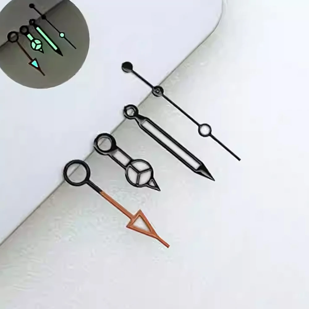 

7.8mm 12.5mm 13mm Watch Pointers Set Blue Green Luminous Hands NH35 Needles For NH34 NH35 NH36 4R35 4R36 Movement Watch Hands