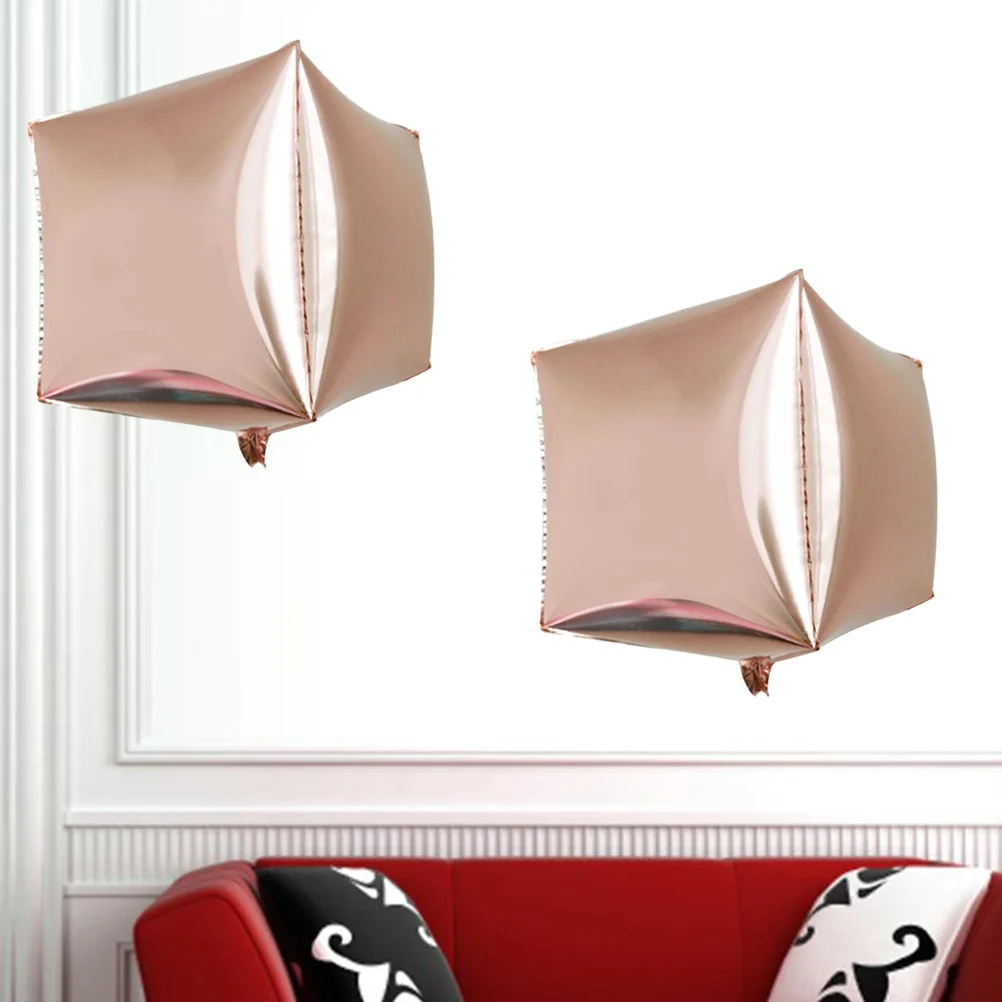 5 Pcs Balloons Birthday Aluminum Anniversary Decor Decorations Golden for Party Film